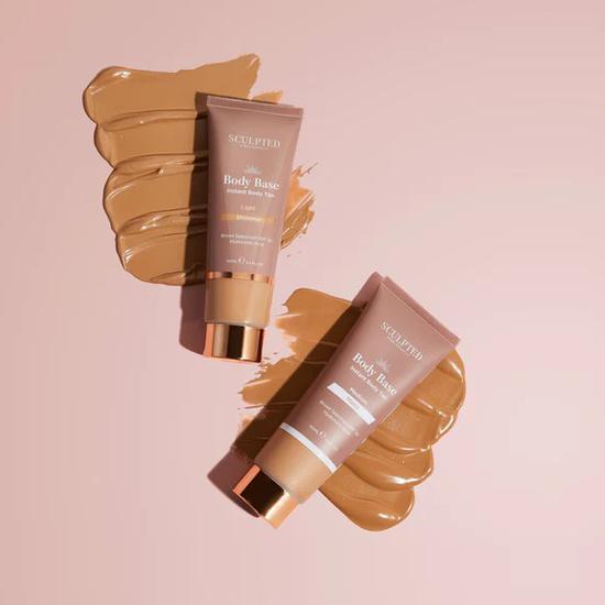 Sculpted by Aimee Body Base Shimmer Instant Tan SPF 30 Medium