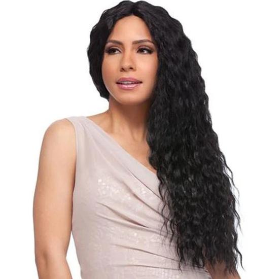Sensationnel Empress Synthetic French Wave Custom Lace Front Edge Wig DXR4677
