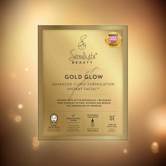 Seoulista Gold Glow Instant Facial One Mask