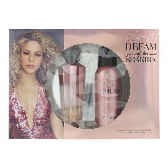 Shakira Sweet Dream Eau De Toilette 80ml + Deodorant Spray 150ml Gift Set 80ml