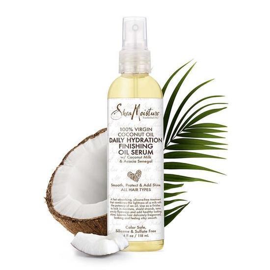 Shea Moisture 100% Virgin Coconut Oil Daily Hydration Finishing Oil Serum 118ml