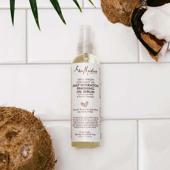 Shea Moisture 100% Virgin Coconut Oil Daily Hydration Finishing Oil Serum 118ml