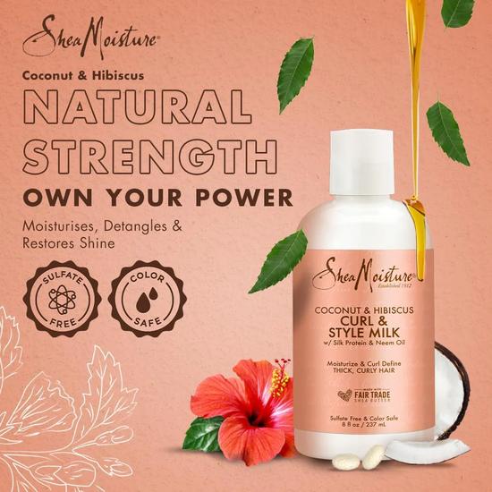 Shea Moisture Coconut & Hibiscus Conditioning Curl Style Milk 237ml
