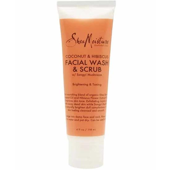 Shea Moisture Coconut & Hibiscus Facial Wash & Scrub 118ml