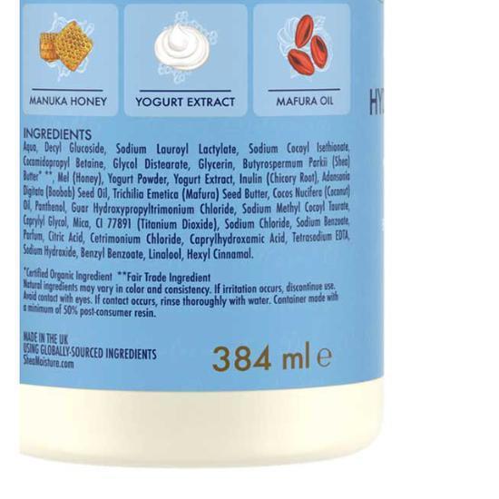 Shea Moisture Manuka Honey & Yogurt Hydrate + Repair Shampoo 384ml