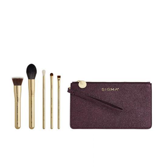 Sigma Beauty Beauty Obsessed Brush Set 5 piece travel-size brush collection