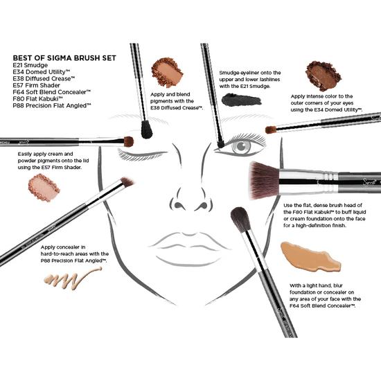 Sigma Beauty Best Of Sigma Brush Set