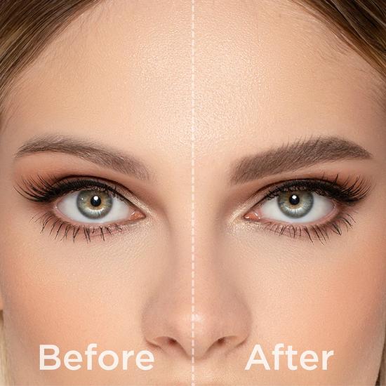Sigma Beauty Feathered & Flawless Brow Set E65 SMALL ANGLE BRUSH + Dark Brow COLOR + SHAPE BROW POWDER DUO