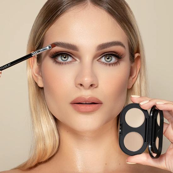 Sigma Beauty Flawless Brow Sculpting Brush Set E65 SMALL ANGLE BRUSH + E15 FLAT DEFINER BRUSH