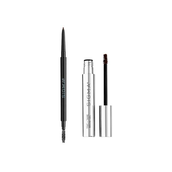 Sigma Beauty Tint & Blend Brow Set Dark Brow FILL + BLEND BROW PENCIL + Dark TINT + TAME BROW GEL - TINTED