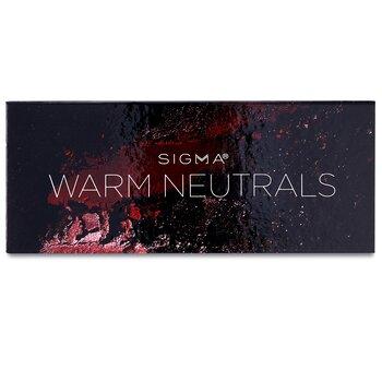 Sigma Beauty Warm Neutrals Eyeshadow Palette With Dual Ended Brush