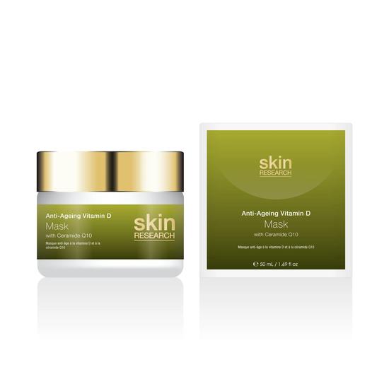 Skin Research Anti-Ageing Vitamin D & Ceramide Q10 Mask Twin Value Savings Pack 50ml