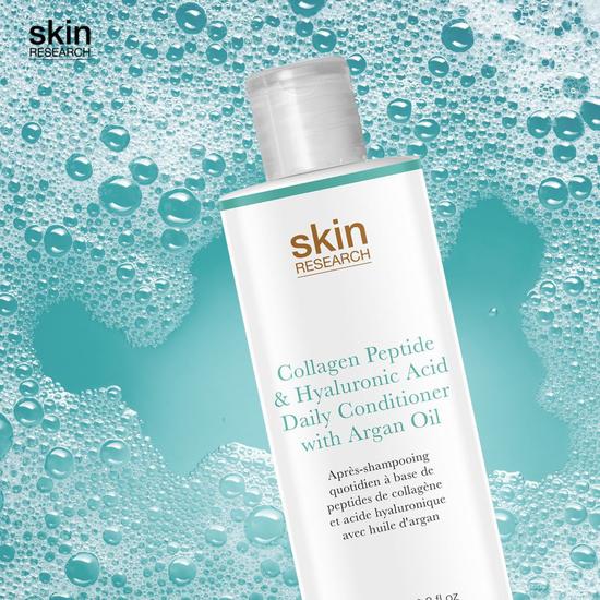 Skin Research Collagen Peptide & Hyaluronic Acid Daily Conditioner With Argan Oil Twin Value Savings Pack 250ml