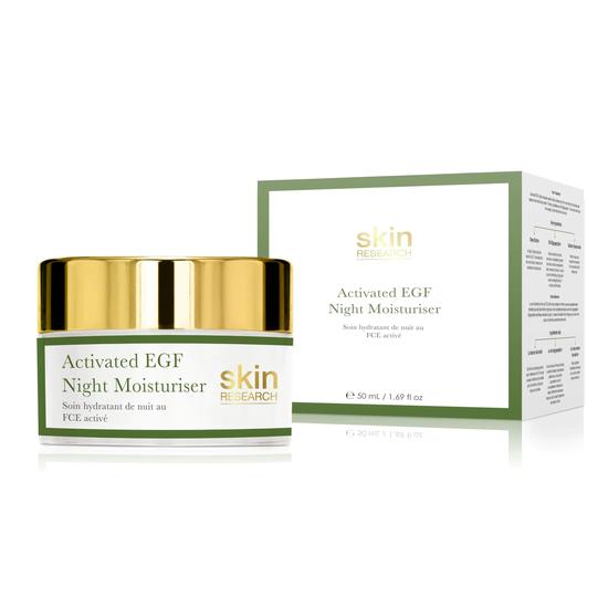 Skin Research EGF Anti-Ageing Day Moisturiser + Night Moisturiser + Facial Serum