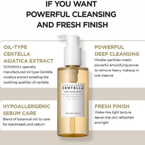 Skin1004 Madagascar Centella Light Cleansing Oil 200ml