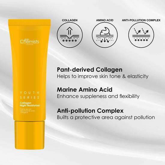 skinChemists 1% Collagen Night Moisturiser 50ml