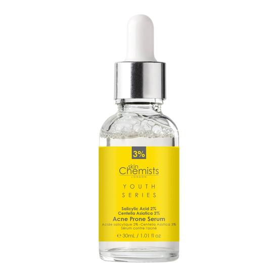 skinChemists Acne Prone Serum Salicylic Acid 2%, Centella Asiatica 3% Duo Pack 30ml x 2