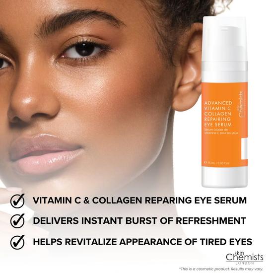 skinChemists Advanced Vitamin C Collagen Repairing Eye Serum Twin Value Savings Pack 15ml