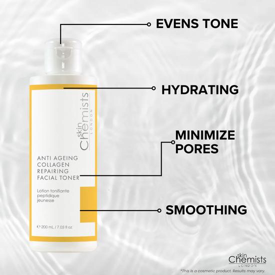 skinChemists Anti-Ageing Collagen Repairing Facial Toner 200ml