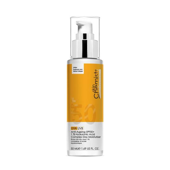 skinChemists Anti-Ageing SPF 50 1% Hyaluronic Acid Day Moisturiser 50ml