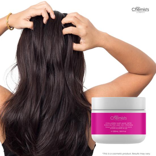 skinChemists Collagen Hair Mask With Shea Butter & Soy Protein 250ml