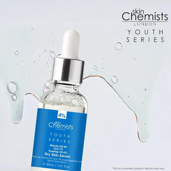 skinChemists Dry Skin Marulua Oil 4%, Q10 1%, Rosehip Oil 4% 30ml