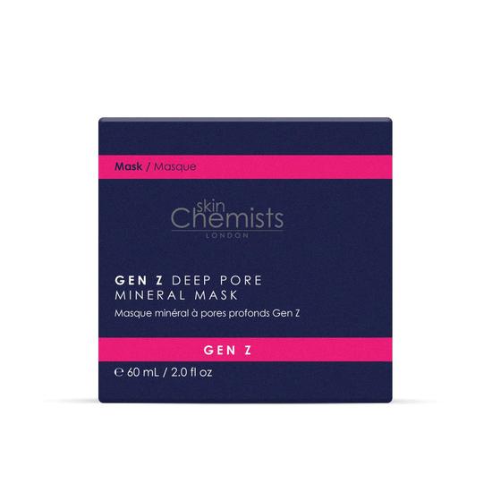 skinChemists Gen Z Deep Pore Clay Mask Twin Value Savings Pack 60ml