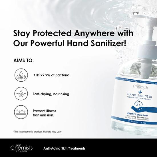 skinChemists Hand Sanitiser Twin Value Savings Pack 250ml