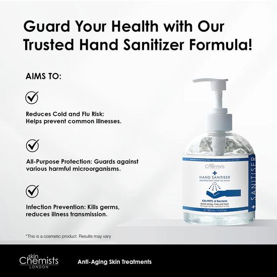 skinChemists Hand Sanitiser Twin Value Savings Pack 250ml