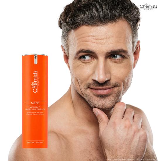 skinChemists Men's Vitamin C Night Moisturiser Twin Value Savings Pack 50ml