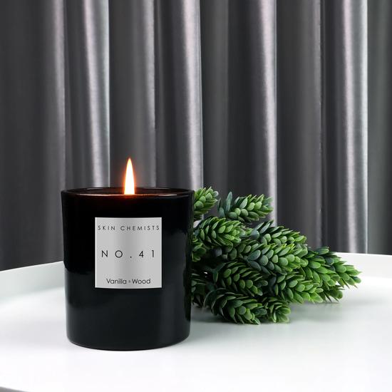 skinChemists No.41 Vanilla & Wood Candle 200g