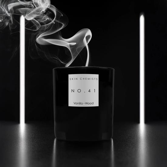 skinChemists No.41 Vanilla & Wood Candle Duo Pack 200g x 2
