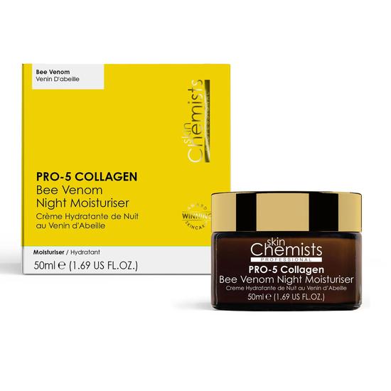 skinChemists Pro-5 Collagen Bee Venom Night Moisturiser 50ml