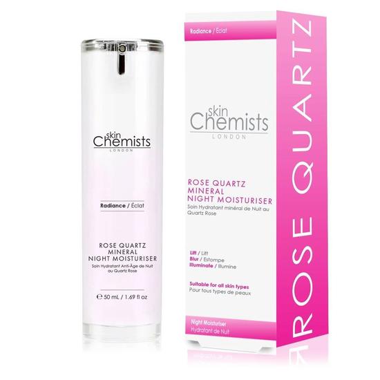 skinChemists Rose Quartz Mineral Night Moisturiser Twin Value Savings Pack 50ml