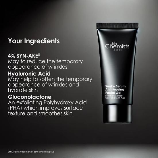 skinChemists Snake Serum Anti-Ageing Facial Gel 30ml