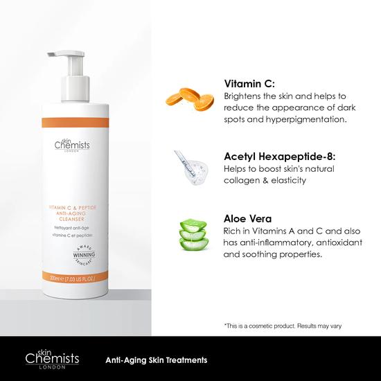 skinChemists Vitamin C & Peptide Cleanser 200ml