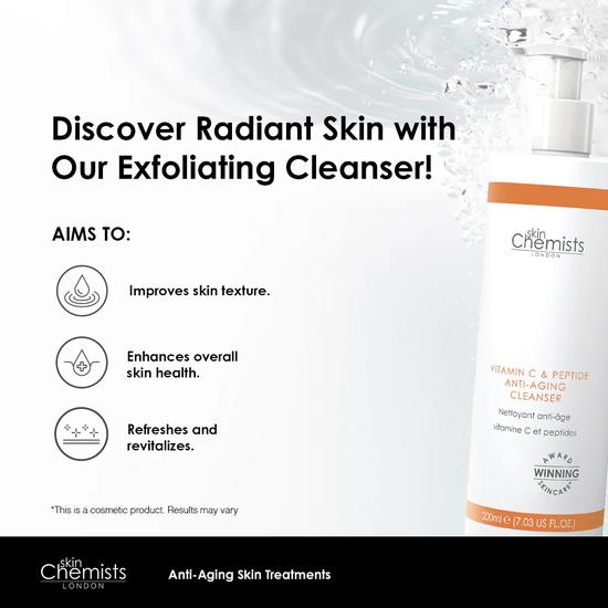 skinChemists Vitamin C & Peptide Cleanser 200ml