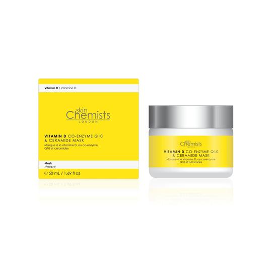 skinChemists Vitamin D Co-Enzyme Q10 & Ceramide Mask Twin Value Savings Pack 50ml