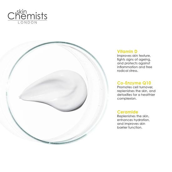 skinChemists Vitamin D Co-Enzyme Q10 & Ceramide Mask Twin Value Savings Pack 50ml