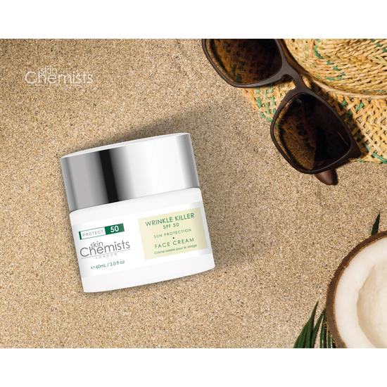 skinChemists Wrinkle Killer Sun Protection Day Moisturiser Spf 50 60ml