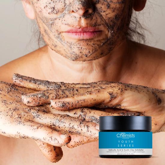 skinChemists Youth Series Salicylic Acid & Kaolin Clay Exfoliator 60ml