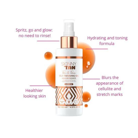 Skinny Tan Tan & Tone Oil Dark