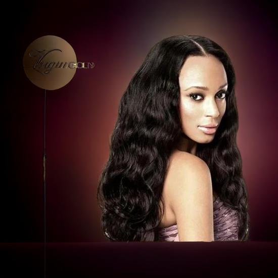 Sleek Hair 100% Virgin Gold Brazilian Gold Wavy Dark Brown, 12"