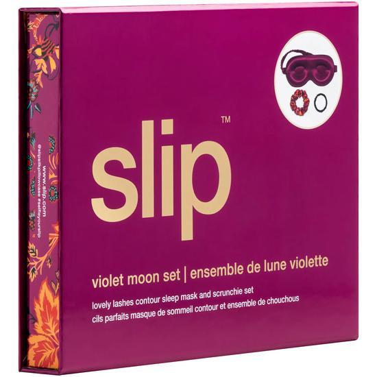 Slip Beauty Sleepover Set Violet Moon Silk sleep mask + Scrunchie set