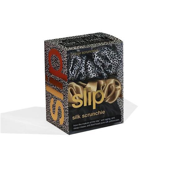 Slip Large Silk Scrunchies - 3 Pack Black
