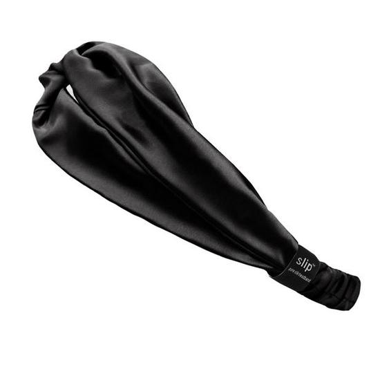 Slip Silk Twist Headband Black