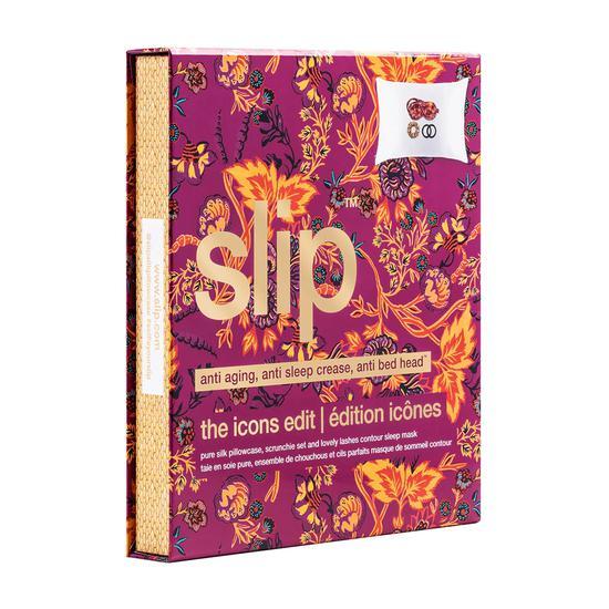 Slip The Icons Edit Gift Set Silk pillowcase + contour eye mask + scrunchie set