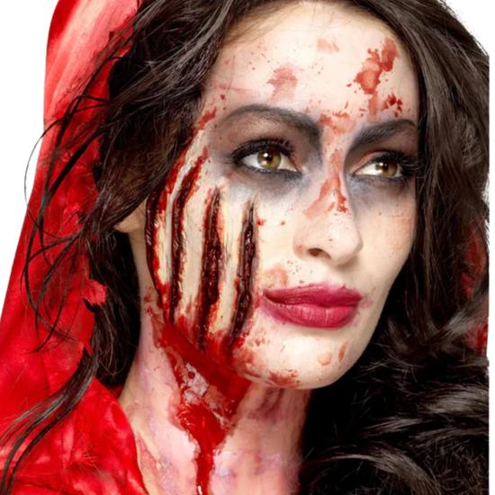 Smiffys Make-Up FX Latex Claw Wound Scar-Red