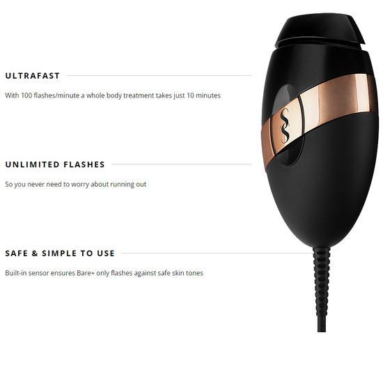 SmoothSkin Bare+ Ultrafast IPL Hair Removal Device Black