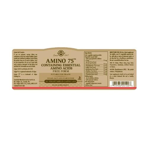 Solgar Amino 75 Vegicaps 30 Vegicaps